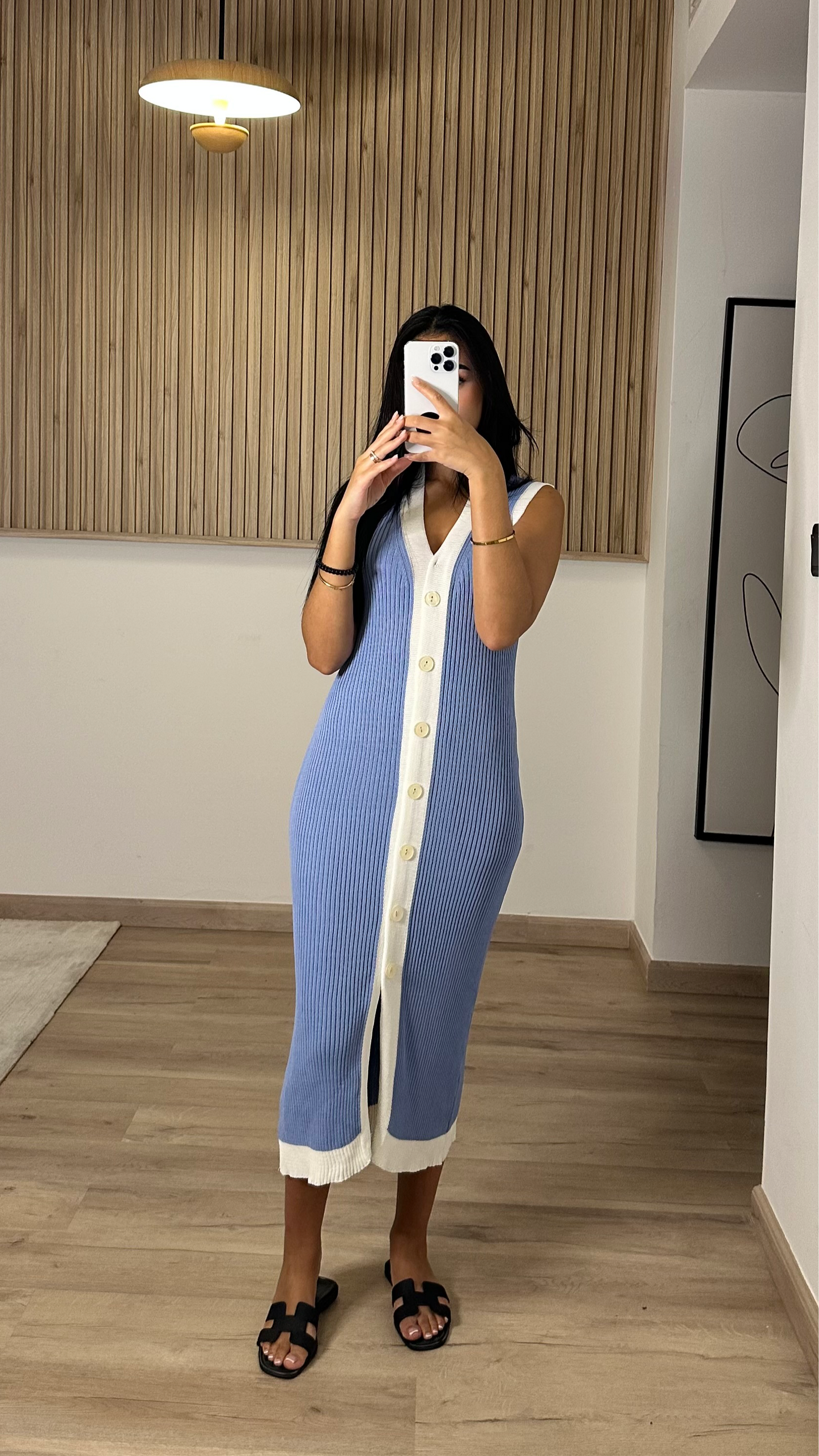 Robe Manela Bleu